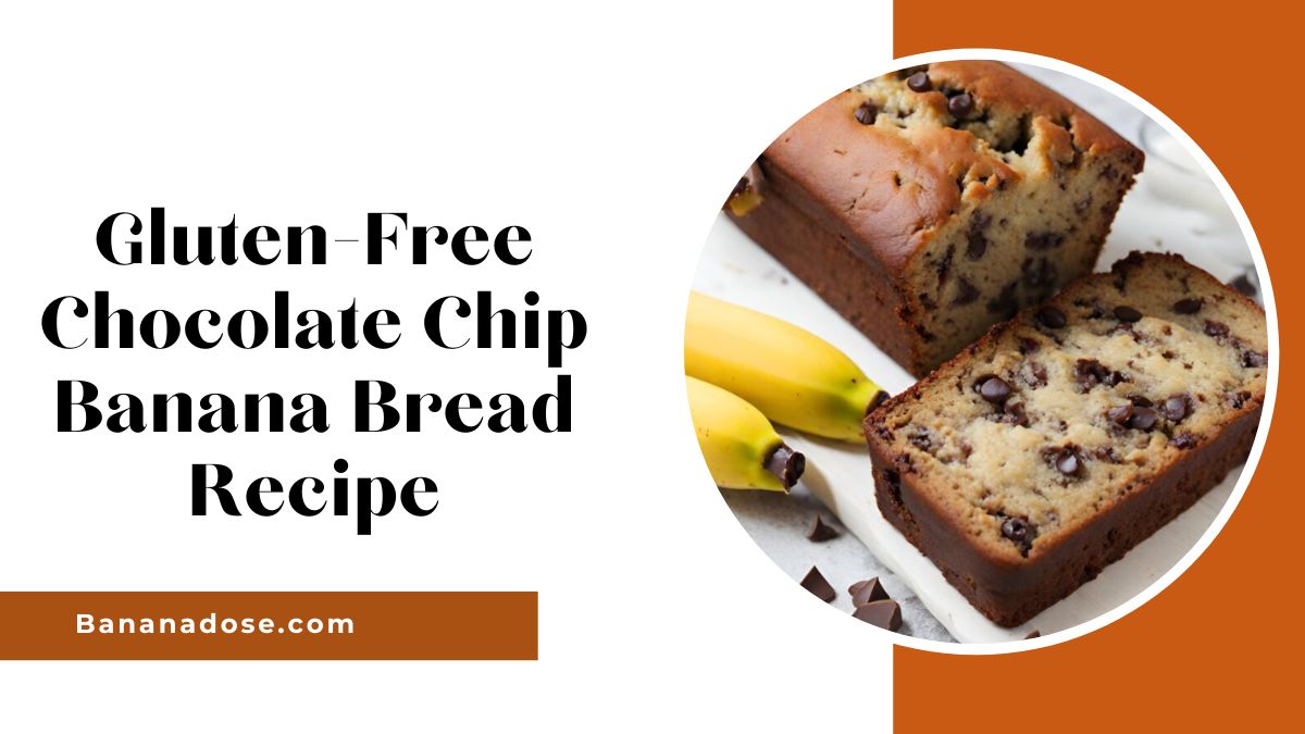 image showing gluten free chocolate chip banana bread recipe