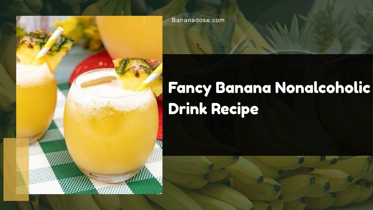 Image showing Fancy Banana Nonalcoholic Drink Recipe