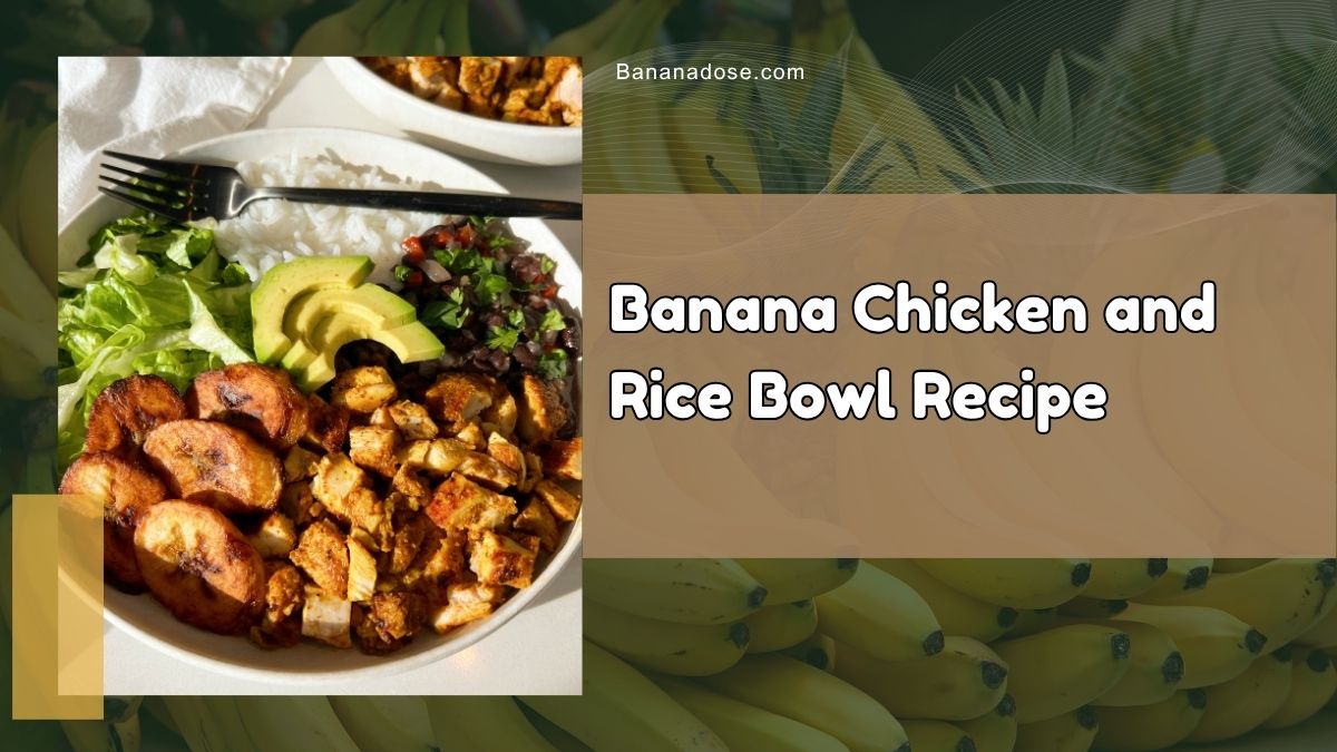 Image showing Banana Chicken and Rice Bowl Recipe