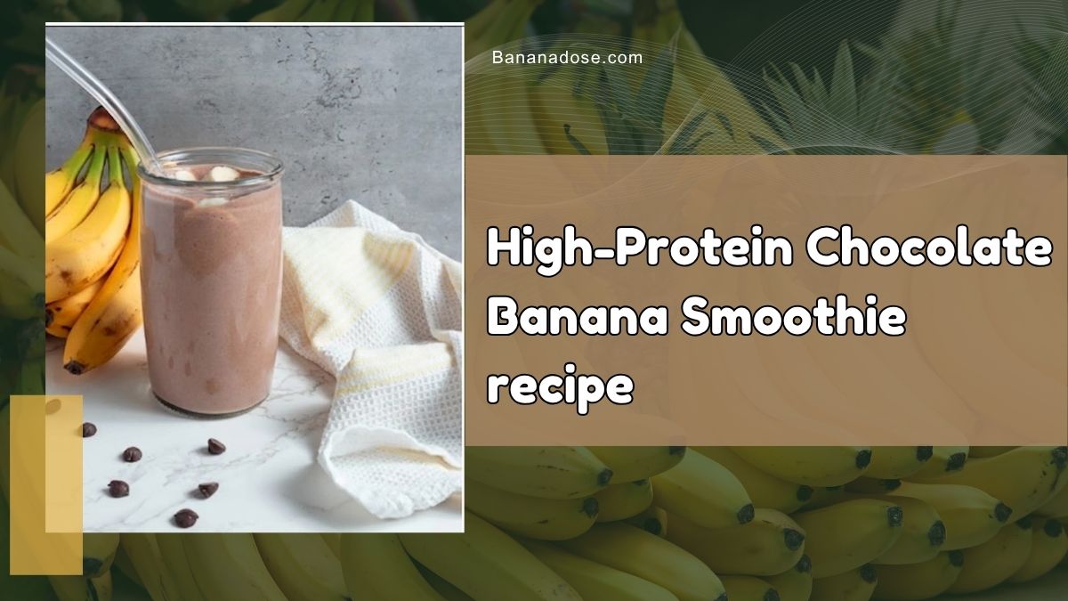 Image showing High-Protein Chocolate Banana Smoothie recipe