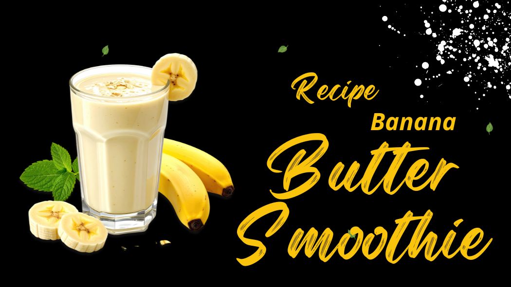 Banana Peanut Butter Smoothie Recipe made with ripe bananas and creamy peanut butter