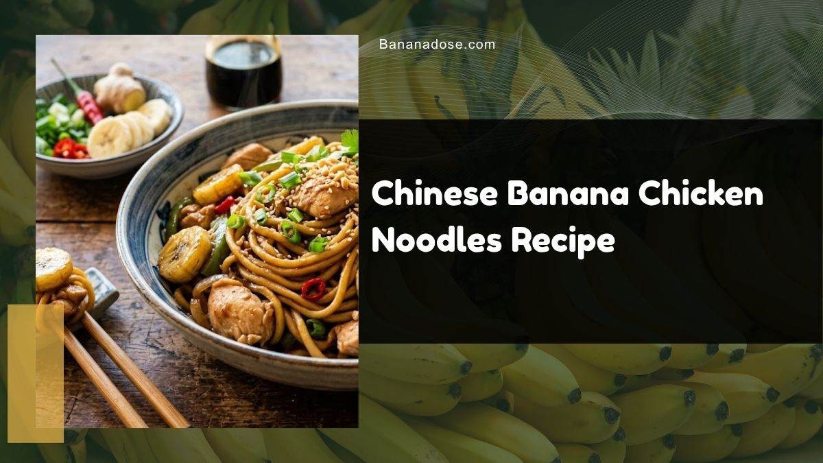 Image showing Chinese Banana Chicken Noodles Recipe